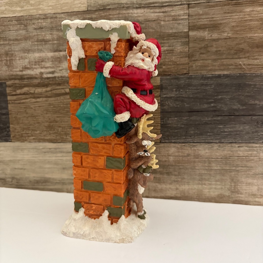 Vintage 1998 House of Lloyd Christmas Around the World Santa Chimney Figurine